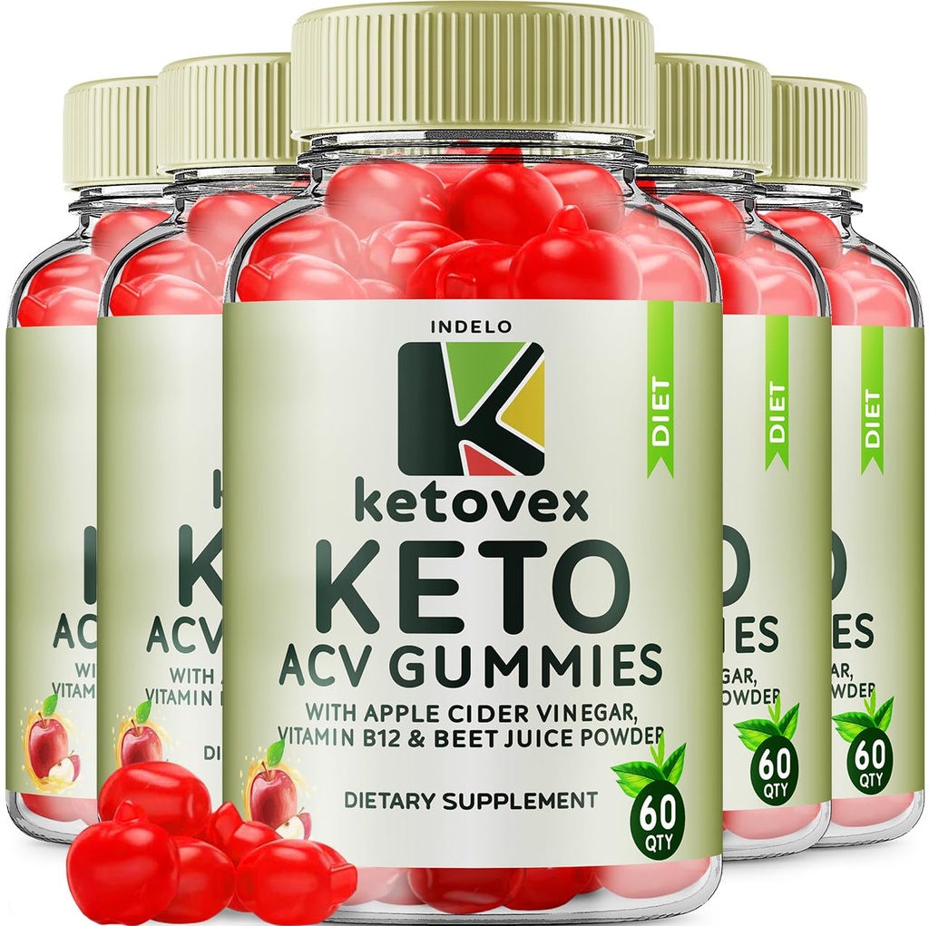 (5 Pack) Ketovex Keto BHB Gummies Advanced Formel, Ketovex BHB Weight Management ACV Gummies Reviews, Ketovex ACV Keto Vex BHB Gummy Gomitas Ketosis, Ketovex Gummies, B12 (300 Gummies)