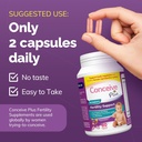 CONCEIVE PLUS Fertility Supplements for Women & Men | 30-dagars Supply Fertility Support Bundle | Premium Fertility Vitamins för manlig och kvinnlig konception | 2 x 60 mjuka kapslar