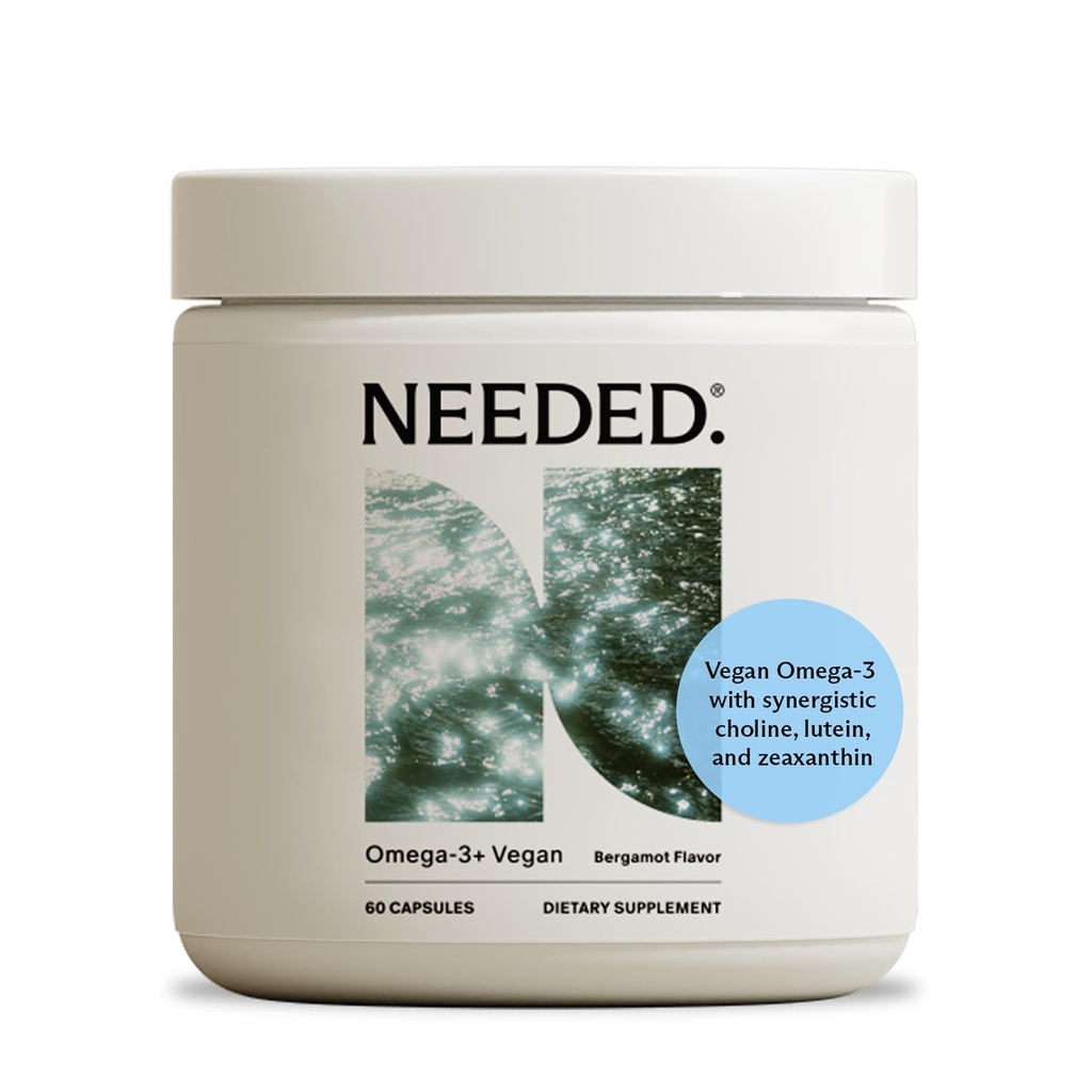 Behöver. Prenatal Omega-3 - High Potency Dose of Sustainably Sourced Fish Oil, Bergamot Flavor, 1000mg DHA, 1000mg EPA, innesluten i en Gelatin-Free, Plant-Based Softgel Shell, 30-Day Supply