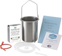 Purelife Detox Coffee Enema Kit - Made in USA - 2 Qt / Superior Non Toxic Made in USA Quality / 1 lb Purelife Ultra Light Gold Enema Coffee - Lab Testad utan mykotoxiner - Silicone Tubing