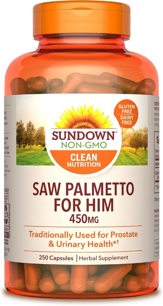 Sundown Saw Palmetto, 250 kapslar