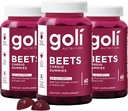 Goli Nutritional Supplement, Beets Cardio Gummy, 180 Count(3 Pack of 60), 100mg CoQ10 & Beet Root Extract - Gluten-Free, Vegan, Non-GMO, and Gelatin-Free. Nature's Great Superfood