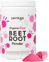 Organic Beet Root Juice Powder, från Raw Beet Extract, högt koncentrerad och högre styrka, naturliga nitriter och antioxidanter för Detox, energi, cirkulation, träningsåterställning, dagliga superfoods (12.7 Oz)