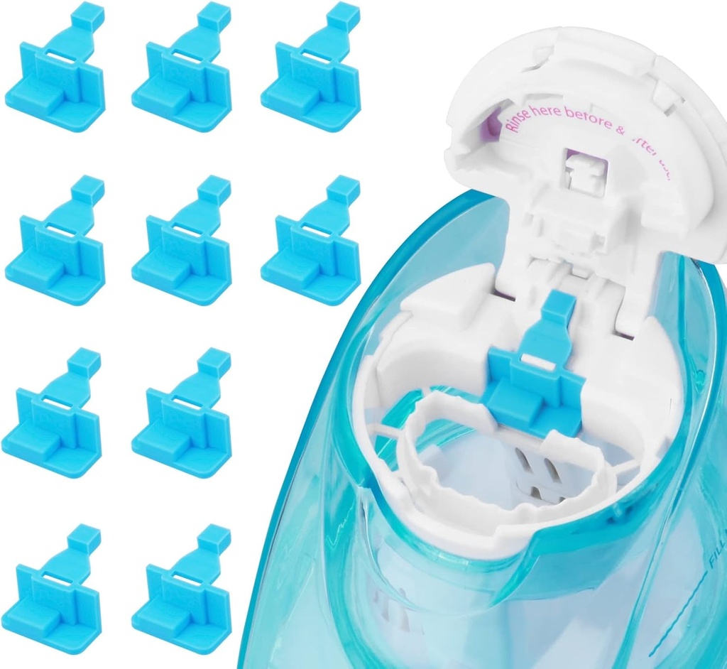 Silicone Saltwater Pods återkallar tillbehör som är kompatibla med Navage Nasal Care - Spara saltvattenpods för enkel drift (10 Pack-Blue)