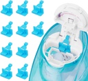 Silicone Saltwater Pods återkallar tillbehör som är kompatibla med Navage Nasal Care - Spara saltvattenpods för enkel drift (10 Pack-Blue)