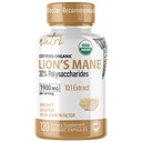 Naturens Fusions Nutri Organic Lions Mane Supplement Capsules - 1900 mg, 10:1 Dual Extraction, 120 greve - Mushroom Extract (Fruiting Body) - Tredje part testad