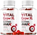 (2 Pack) Vital Grow XL Male Gummies - Mäns Performance Gummies 1050MG Vital GrowXL Blend, Vital Growth Gummy Advanced Gomitas Formel, 120 Gummies för 2 månader