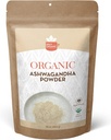 SPICY ORGANIC Organic Ashwagandha Root Powder - 1 lb, Non-GMO, 100% Raw från Indien - Indisk Ginseng (Withania Somnifera) - Natural Stress Support, Energy & Immune Health