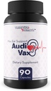 Max Ear Support Audi Vax - Ear Health Support Supplement - Främja inre öron- och mellanöronhälsa med förbättrat blodflöde - Hjälp till att minska hörselnedsättning och öronring - Stöd hälsosam Auditory Function