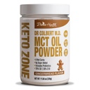 Divine Health Keto Zone® MCT Oil Powder | Gingerbread | 330 G | 30 Day Supply | Dr Colberts Keto Zone Diet Book | Coffee Creamer | 70% C8 30% C10 | 0 Net Carbs