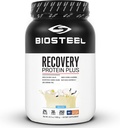 BIOSTEEL Recovery Protein Plus Powder Supplement, Grass-Fed och Non-GMO Formel, Vanilla, 27 portioner