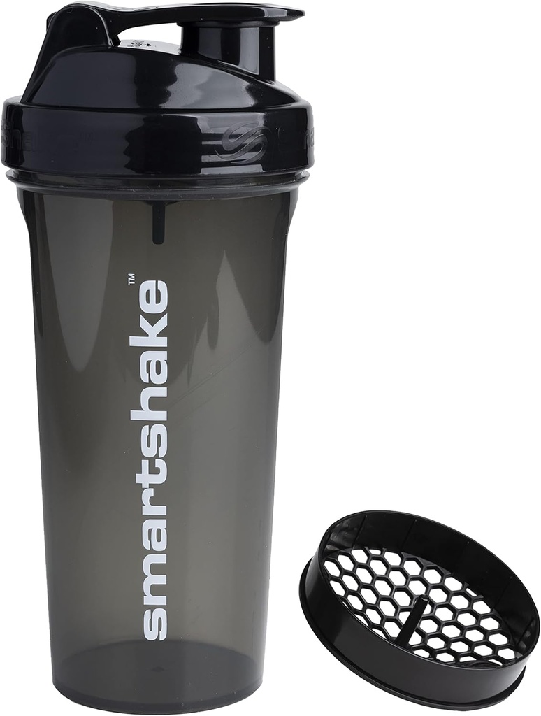 Smartshake Protein Shaker Bottle (GLOSSY, Black)