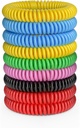 12 Pack Mosquito armband, Mosquito band för vuxna och barn med individuellt inslagna och DEET fria, naturliga och vattentäta armband Citronella armband för camping vandring