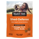 Nutri-Vet Shed Defense Soft Chews for Dogs, Skin and Coat Supplement for Dogs, Omega 3 från Fish Oil, Dry & Itchy Skin Relief Treatment, Puppy Essentials, 60 Soft Chews