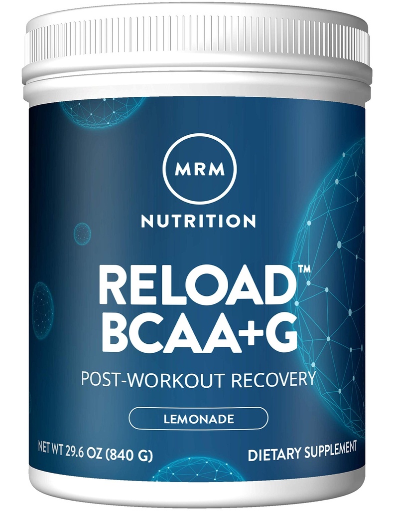 MRM BCAA + G RELOAD Post-Workout Recovery - Lemon, 840g - 60 portioner per behållare