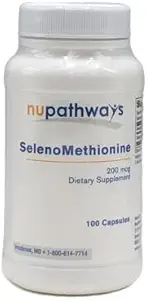 SelenoMethionine 100 kapslar innehåller 200 mcg biotillgänglig selen per kapsel.