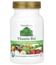 Natures Plus Source of Life Garden Certified Organic Vitamin B12-1000 mcg methylcobalamin, 60 Vegan Capsules - Whole Food Vitamin B12 Supplement - Energy Boost - Vegetarian, Gluten-Free - 30 portioner