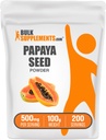 BulkSupplements.com Papaya Seed Powder - Carica Papaya Seed, Nutritional Supplement, för Digestive & Gut Support - Gluten Free, 500mg per Servering, 100g (3,5 oz) (Pack of 1)