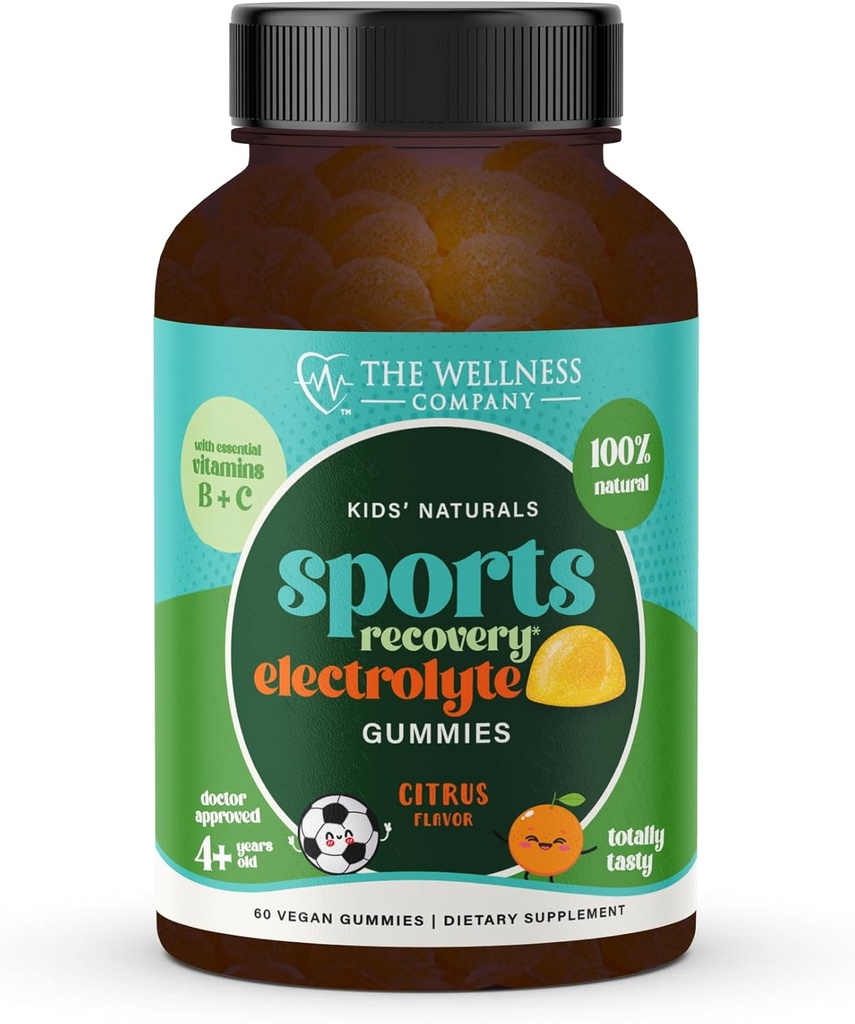 Kids Naturals Sport Recovery Gummies - Daglig Wellness Support | 60ct (1 månads leverans)