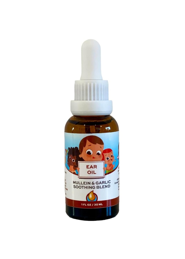 Punkin Butt Baby Ear Oil | Organisk vitlök, Mullein, Calendula Ear Drops Säker för spädbarn (1 oz)