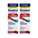 Emetrol Non-Drowsy Liquid Nausea Relief - Upprörd magmedicin - farmaceut rekommenderad illamående - Cherry Flavor - 4fl oz, 2 Pack