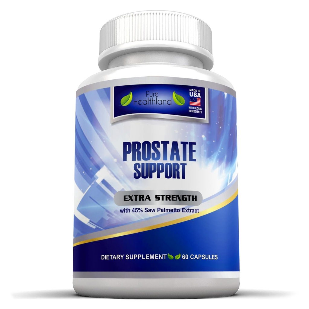 Prostata hälsotillskott för män - 33 naturliga ingredienser med 45% Saw Palmetto extrakt