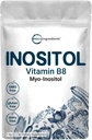 Micro Ingredients Myo-Inositol Powder, 2.2lb (1666 portioner) | Inositol Supplement för kvinnor | Stöder Hormonal Balance & Ovarian Health | Non-GMO, Vegan, Filler-Free