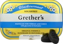 GRETHER'S Sugarfree Blackcurrant Pastilles - Natural Dry Mouth Relief - Soothing Throat & Healthy Voice - Gåva för sångare - 3,75 oz. 1 Pack