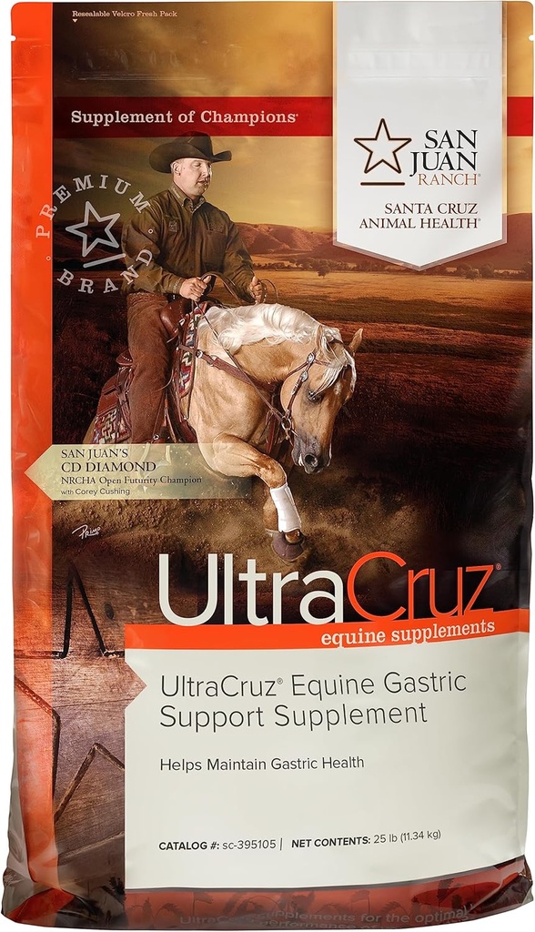 UltraCruz® Equine Gastric Support Supplement för hästar, 25 lb