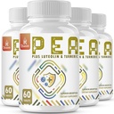 1500 MG Palmitoylethanolamide med Luteolin 98% och gurkmeja, High Absorption, Micronized Pea Supplement for Discomfort Management-US Made - 240 tabletter