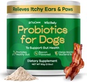 Dog Probiotics for Digestive Health - Probiotic for Dogs Gut Health & Allergy Relief - Probiotics for Dogs - Yeast, Itchy Skin och Itchy Ears - Powder Alternative to Pet Chews - TrueCanine Wild Belly
