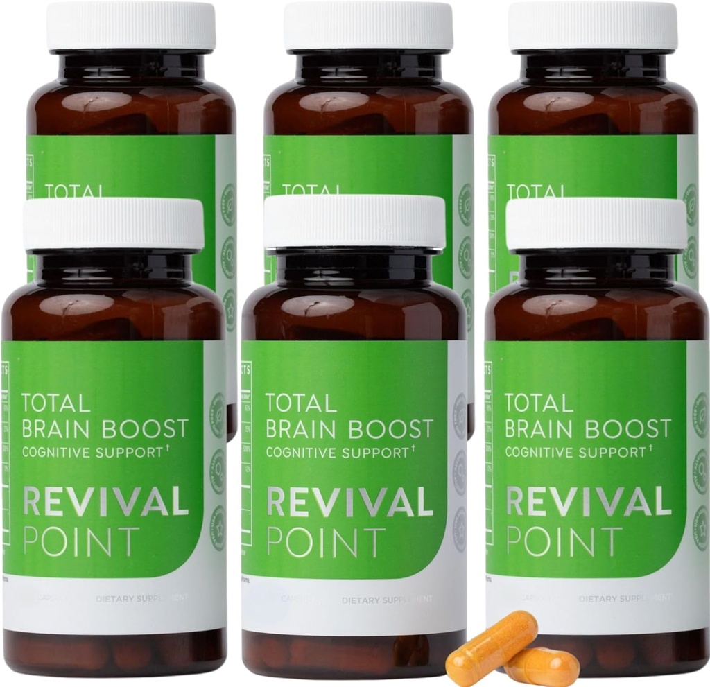 Nootropic Brain Support Supplement med 340% bättre Curcumin, Resveratrol - Inkluderar 6 vetenskapliga Backed Ingredients som bevisas som hjärntillskott för minne och fokus Dr Formulerad Nootropic - 6 flaskor