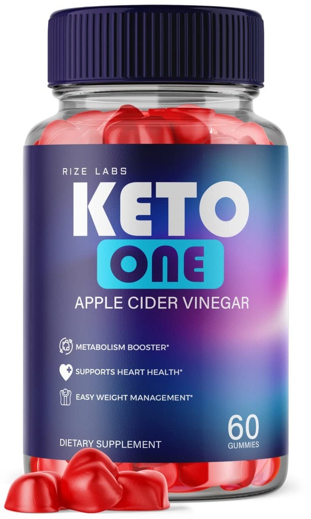 Rize labs - Keto One ACV Gummies för viktminskning - Apple Cider Vinegar - Avancerad energiformel tillsats för att bränna Belly Fat (60 Gummies)