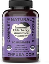 Elderberry Gummies - 60 greve naturligt med Zink, Vitamin C, & Elderberry (Sambucas)