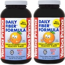 Yerba Prima Daily Fiber Formel 16 oz (Pack of 2) - Premium Dietary Fiber Supplement, Non-GMO, Gluten Free, Gjord i USA, Orange smak
