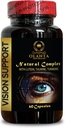 luteinkomplex - VISION SUPPORT NATURAL COMPLEX - vision kompletterar organiskt, Eye Vitamin & Mineral Supplement, taurin kompletterar människor, mjölk tistel extrakt - 1 flaska 60 kapslar