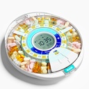 Uppgraderad automatisk Pill Dispenser för äldre med Alarm: Smart Pill Dispenser Machine med 28-Slot, Mix-Proof Tech & XL LCD, Förbättrad hållbarhet för Daily Medicine Management