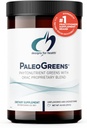 Design för hälsa PaleoGreens - Över 90% Organisk Super Green Shake Powder med grönsaker, bär, enzymer + antioxidanter - Non-GMO Drink Mix, Unflavored + Unsweetened (30 portioner / 270g)