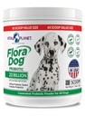 Vital Planet - Flora Dog Probiotic Powder Supplement med 20 miljarder kulturer och 10 stammar, High Potency Immune och Digestive Support Probiotics for Dogs, 7.84 oz., 222 Grams, 60 portioner