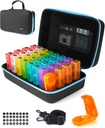 Månatlig Pill Organizer 3 gånger om dagen med Pill Cutter, 30 dagar Pill Organizer Månadsvis, Månadsmedicin Box Holder Organizer med 31 Dagliga Compartments, Hårda Shell Travel Case & Removed Shoulder Straps
