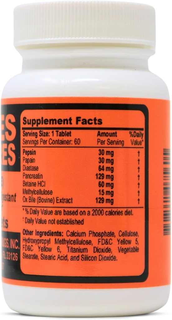 (OX Bile) med Enzymatic Digestan 60 tabletter.