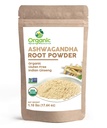Organisk Ashwagandha Root Powder - 1.10 lbs (17.64 oz) | Återförsäljbar Kraft Bag, icke-GMO, Indian Ginseng, Withania Somnifera -100% Raw från Indien, av SHOPOSR