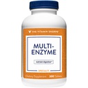 Vitamin Shoppe Multi Enzyme - Hjälper till att stödja Digestion & Absorption av protein, kolhydrater och fett (300 tabletter)