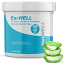 EarWELL av VetWELL Dog Ear Wipes - Otic Cleaning Wipes for Infections and Controlling Ear Odor in Pets - 100 Count