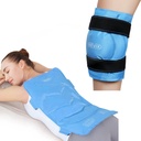 REVIX Full Back Ice Pack for Injuries Reusable Large Gel Ice Wrap for Back Pain Relief and XL Knee Ice Pack Wrap Around Entire Knee After Surgery