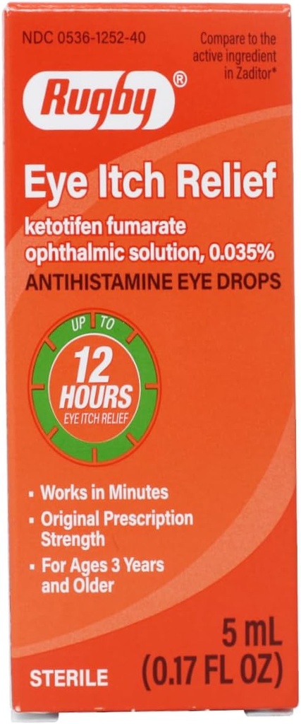 RUGBY LABORATORIES Eye Itch Relief Antihistamin droppar 0,17 Fl Oz