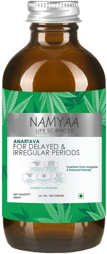 AZAZ Namyaa Anartava -för fördröjda och oregelbundna perioder ml, White, 500 Millilitre