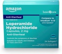 Grundläggande vård Loperamid Hcl 2 Mg Softgels, Anti-Diarrheal, 24 greve av 1)