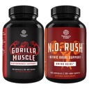 Bundle of Extra Strength Testosteron Booster med Horny Goat Weed Maca Root Tongkat Ali & Saw Palmetto Extract & Nitric Oxide Pills för Män med L-Arginine L-Citrulline Aminosyror för muskeltillväxt