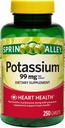 Kaliumhjärthälsotillskott Caplets, 99 mg, 250 greve (Pack av 1)